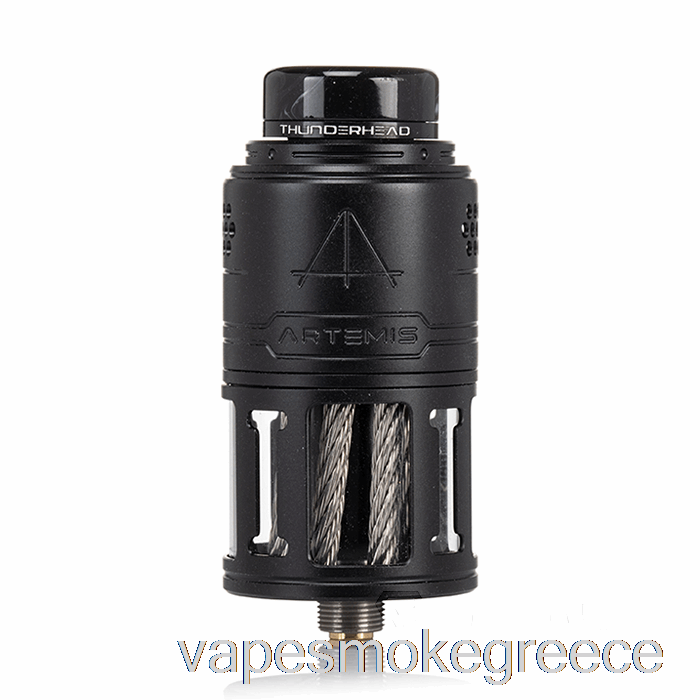 Vape Greece Thunderhead δημιουργίες Artemis V2 Top Coiler 25mm Rdta μαύρο ματ